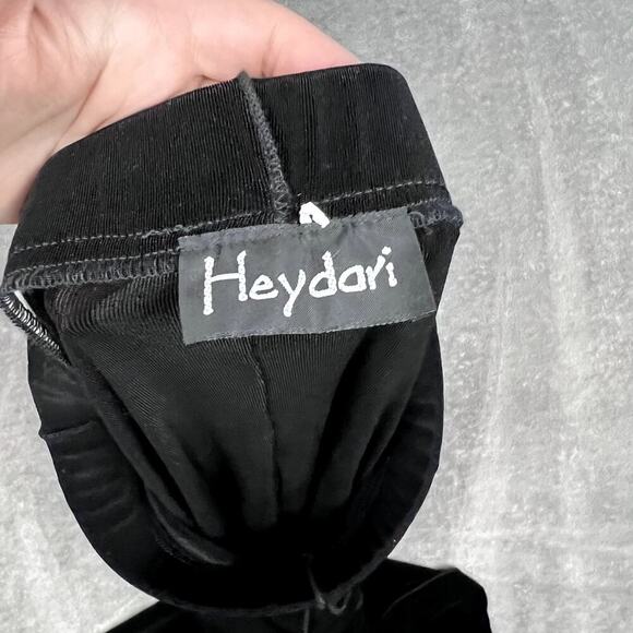 Vintage Heydari Maxi Skirt Slinky Black Womens S/M Stretch Witchy Gothic Grunge - Picture 8 of 9